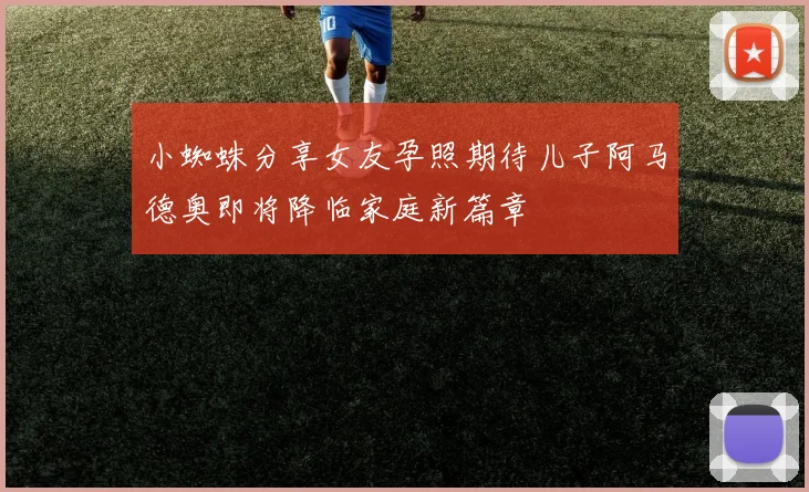 小蜘蛛分享女友孕照期待儿子阿马德奥即将降临家庭新篇章